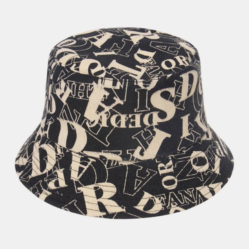 Unisex Geometrisk Mønster Cykel Brev Udskrivning Udendørs Casual Solskygge Huer Bucket Hat