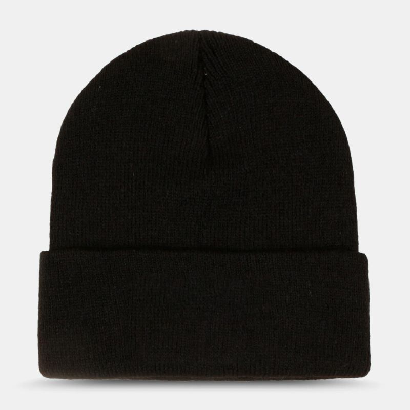 Unisex Hue Hue Akryl Strikkede Bogstaver Broderede Krøllede All-match Warm Beanie Huer Strik Hat