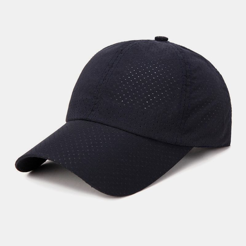 Unisex Hurtigtørrende Mesh Ensfarvet Rejsesolskærm Åndbar Baseballhat