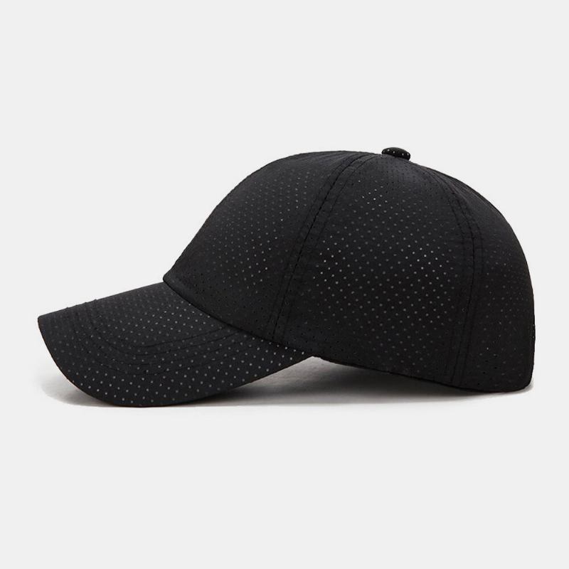 Unisex Hurtigtørrende Mesh Ensfarvet Rejsesolskærm Åndbar Baseballhat