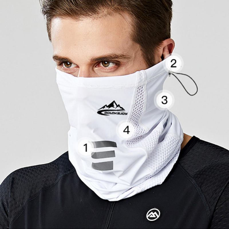 Unisex Ice Silk Solcreme Riding Bandana Balaclava Hals Gaiter Neck Tube Uv-resistent Hurtigttørrende Letvægtsmaterialer Cykling Til Voksne