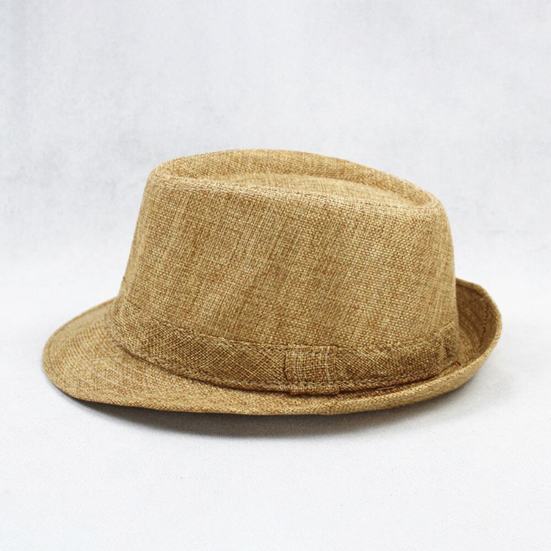 Unisex Linned Ensfarvet Strandsolskærm Solcreme Tophat