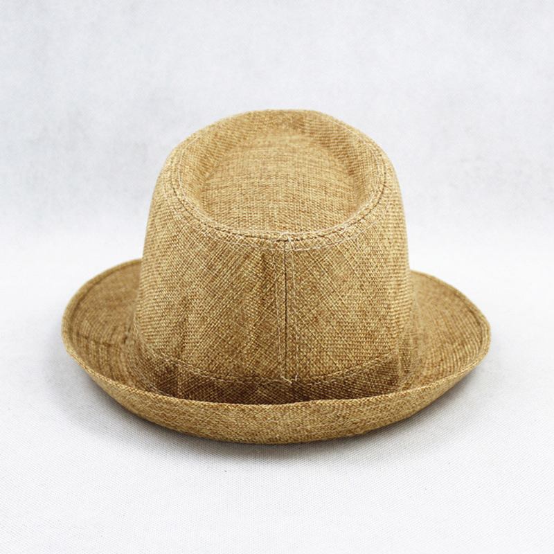 Unisex Linned Ensfarvet Strandsolskærm Solcreme Tophat