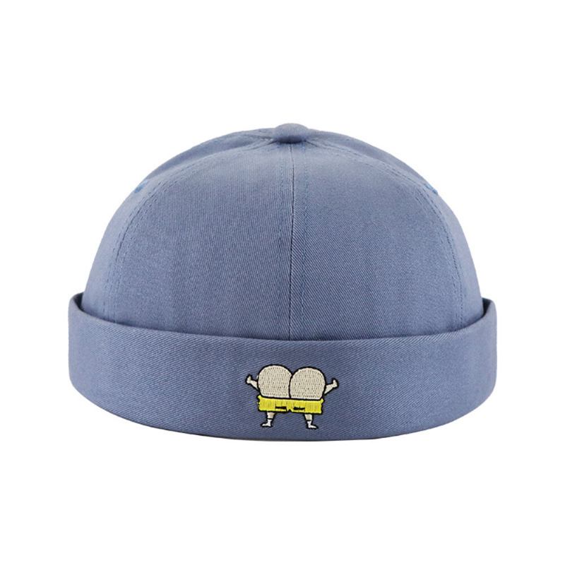 Unisex Melon Huer Sommer Tyndt Sektion Hip Hop Udlejer Huer Retro Leisure Street Brimless Hatte