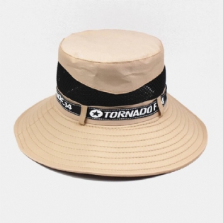 Unisex Mesh Med Bred Skygge Åndbar Udendørs Klatring Uv-beskyttelse Solsejl Bucket Hat