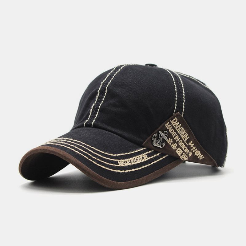 Unisex Metalbådanker Baseballhatte Brevbroderi Udendørs Solcreme Ivy Kasket Stretch Fit Cap