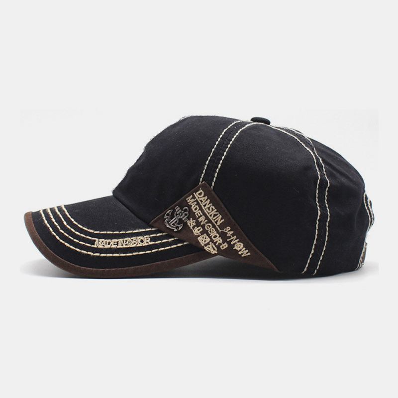 Unisex Metalbådanker Baseballhatte Brevbroderi Udendørs Solcreme Ivy Kasket Stretch Fit Cap