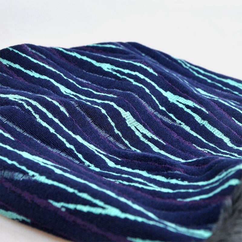 Unisex Plus Velvet Thickness Hold Warm Ridning Outdoot Stripe Mønster Multi-purpose Tørklæde Hovedbeklædning Beanie