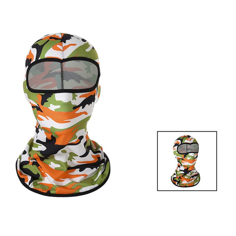 Unisex Polyester Camouflage Casual Udendørs Ridning Åndbar Vindtæt Solskærm Halsskærm Ansigtsmaske Beanie Hatte