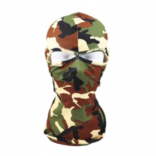 Unisex Polyester Camouflage Casual Udendørs Ridning Vindtæt Solskærm Halsskærm Ansigtsmaske Beanie Hatte