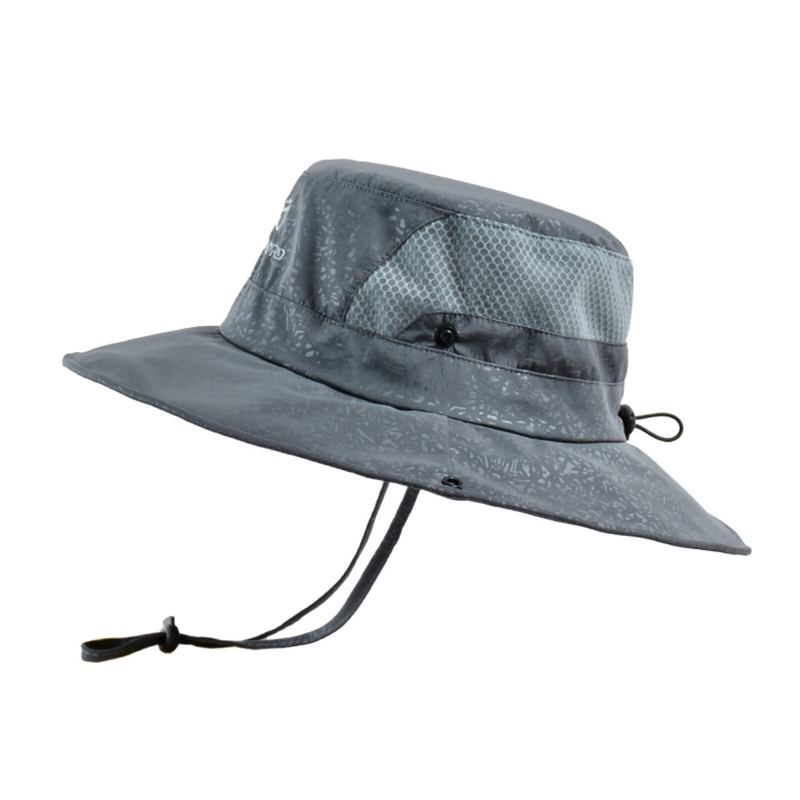 Unisex Polyester Casual Udendørs Bjergbestigning Åndbar Kant Forlænget Foldbar Hurtigtørrende Solskærm Bucket Hats