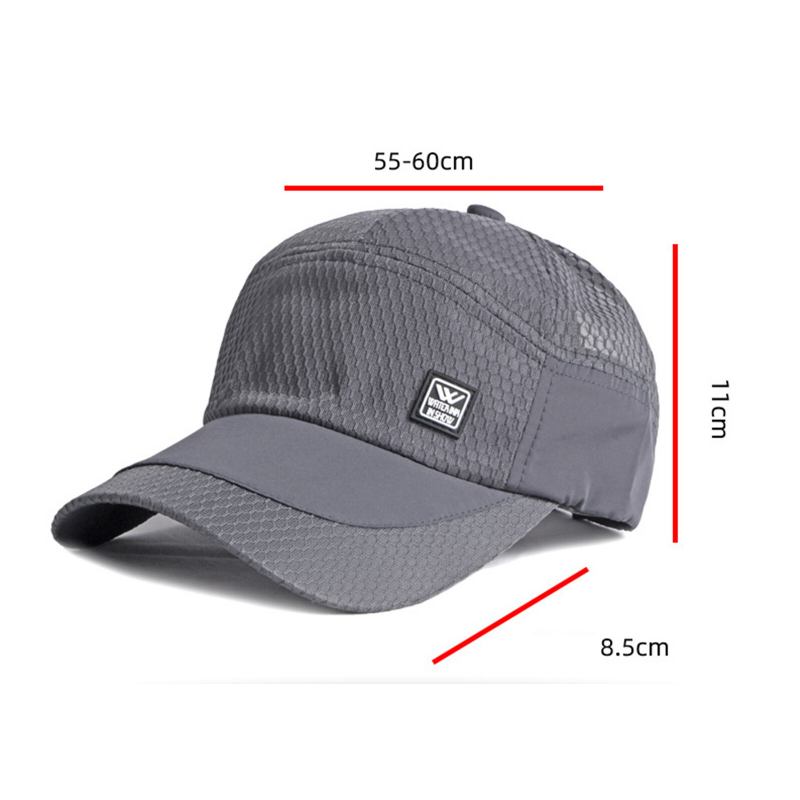 Unisex Polyester Casual Udendørs Fiskeri Åndbar Justerbar Hurtigtørrende Solsejl Baseballhatte