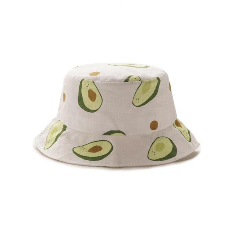 Unisex Sommer Avocado Fisker Huer Bucket Huer Outdoor Travel Solhat