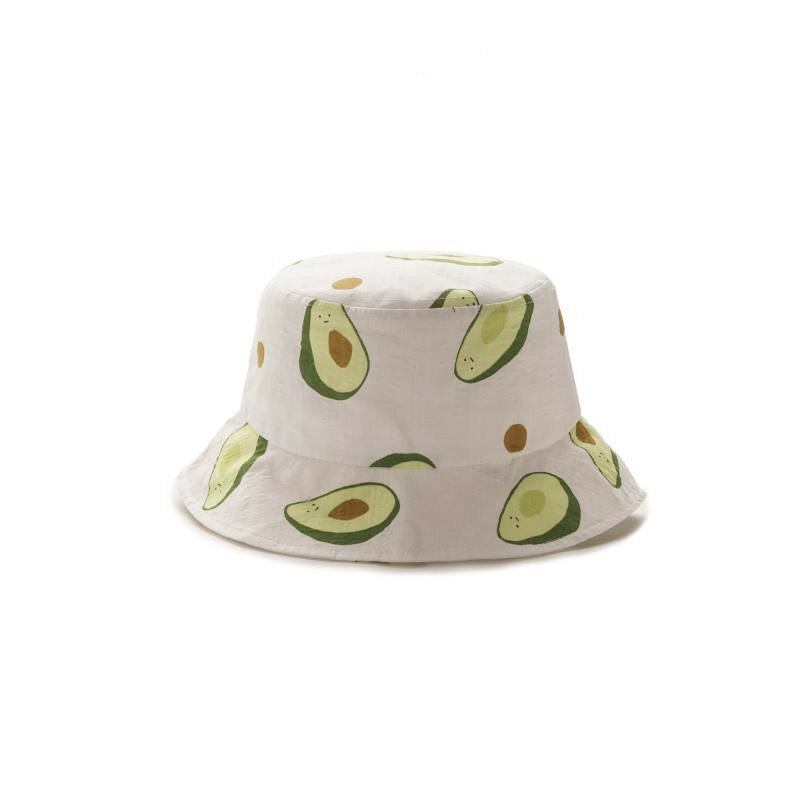 Unisex Sommer Avocado Fisker Huer Bucket Huer Outdoor Travel Solhat