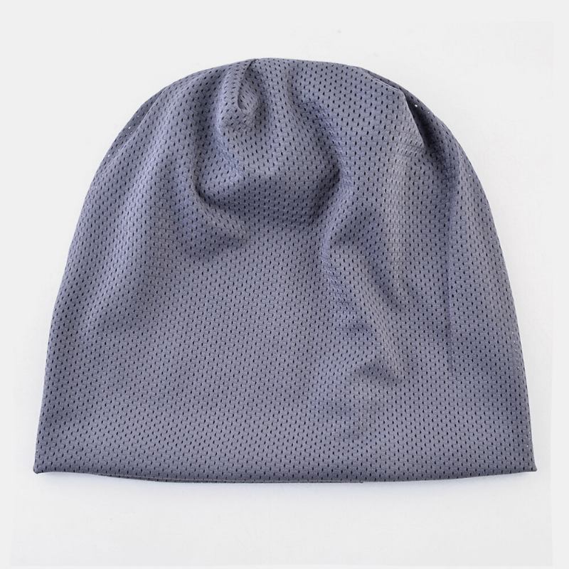 Unisex Tynd Udendørs Sport Løb Åndbar Hovedtørklæde Huer Brimless Beanie Hat