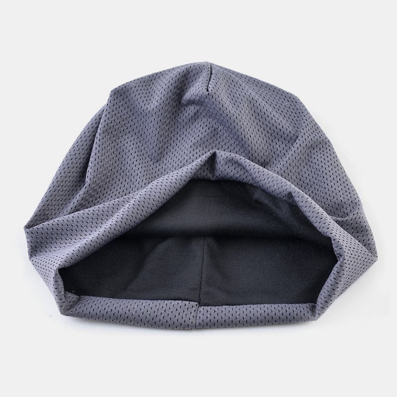 Unisex Tynd Udendørs Sport Løb Åndbar Hovedtørklæde Huer Brimless Beanie Hat