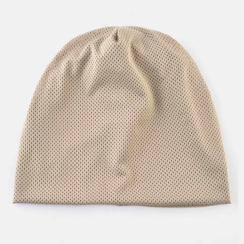 Unisex Tynd Udendørs Sport Løb Åndbar Hovedtørklæde Huer Brimless Beanie Hat