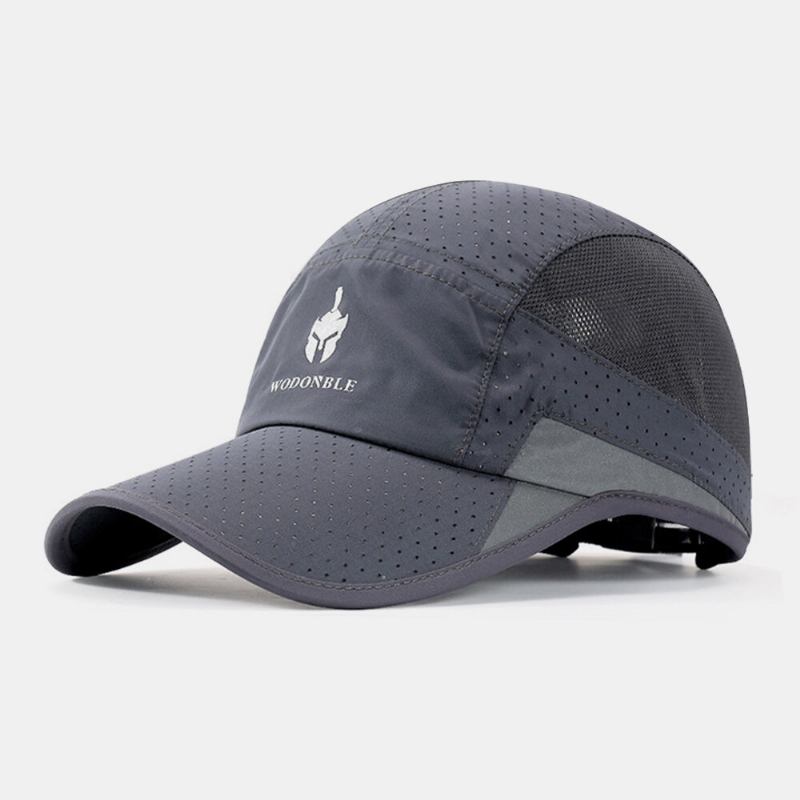 Unisex Ultratynd Hurtigtørrende Mesh Huer Åndbar Foldbar Udendørs Sports Visir Baseball Huer Solhat