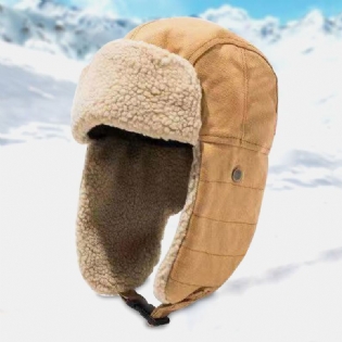 Unisex Vinter Varm Ørebeskyttelse Trapper Huer Udendørs Casual Vindtæt Cool Beskyttelse Russisk Huer Ushanka Hat