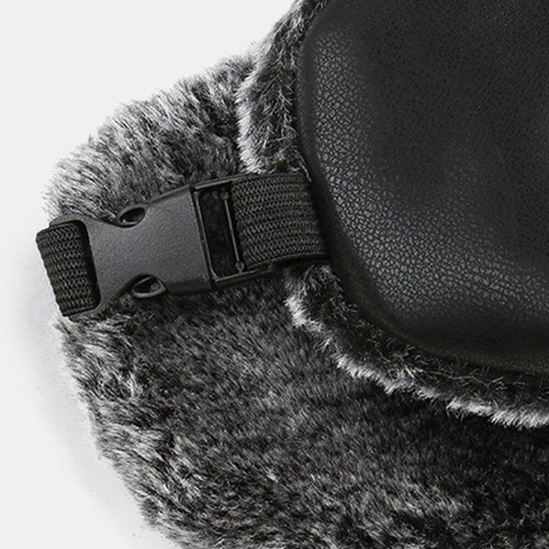 Unisex Winter Thicken Warm Trapper Huer Aftagelig Maske Gardin Udendørs Vindtæt Ørebeskyttelse Russisk Huer Ushanka Hat