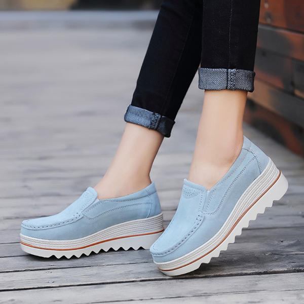 Dame Ruskind Åndbar Slip On Platforms Casual Sko