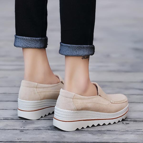 Dame Ruskind Åndbar Slip On Platforms Casual Sko