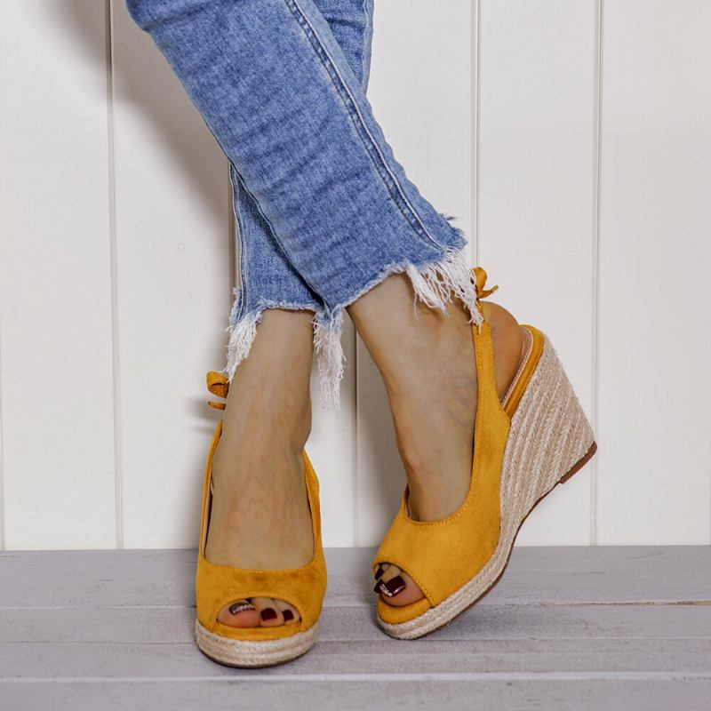 Kvinder Comfy Åndbar Slingback Casual Wedges Sandaler