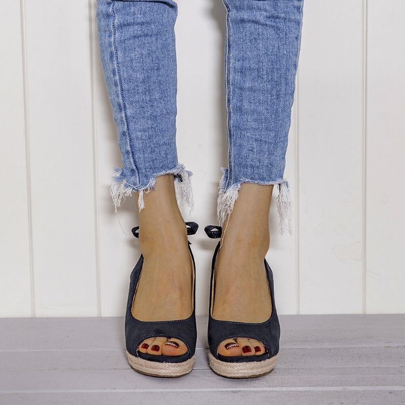 Kvinder Comfy Åndbar Slingback Casual Wedges Sandaler