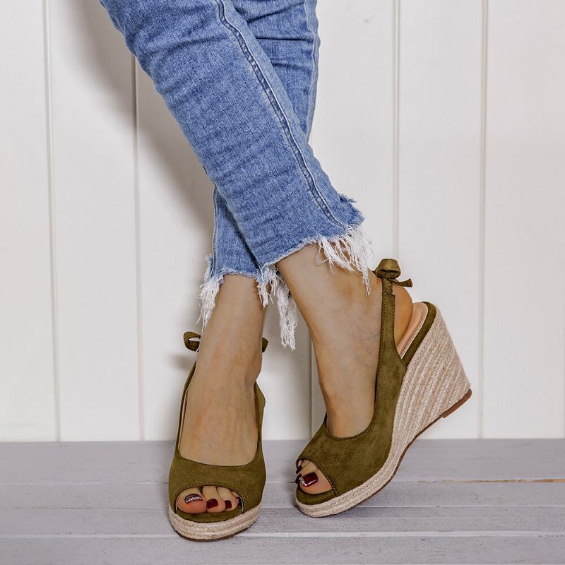 Kvinder Comfy Åndbar Slingback Casual Wedges Sandaler