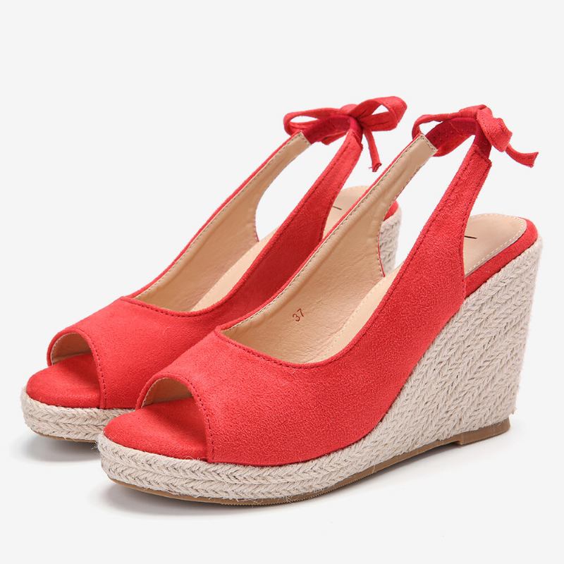 Kvinder Comfy Åndbar Slingback Casual Wedges Sandaler