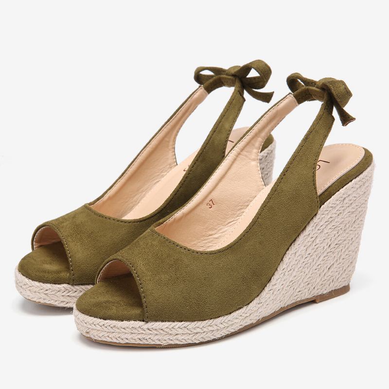 Kvinder Comfy Åndbar Slingback Casual Wedges Sandaler