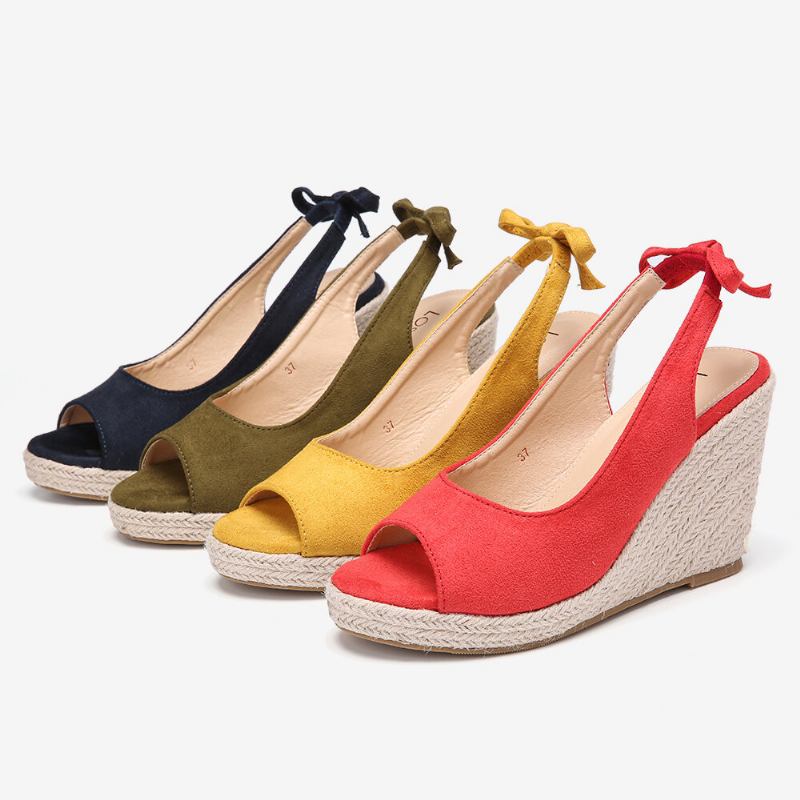 Kvinder Comfy Åndbar Slingback Casual Wedges Sandaler