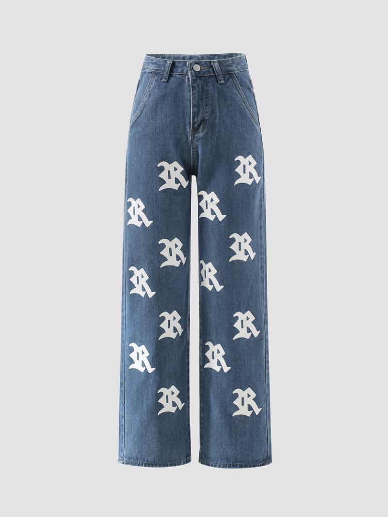 Icon Print Pocket Bomuld Jeans