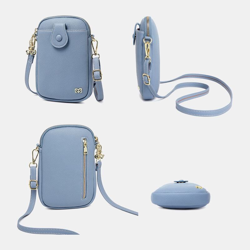 Dame 6.3 Tommer Iphone Solid Vandtæt Crossbody Taske Telefontaske