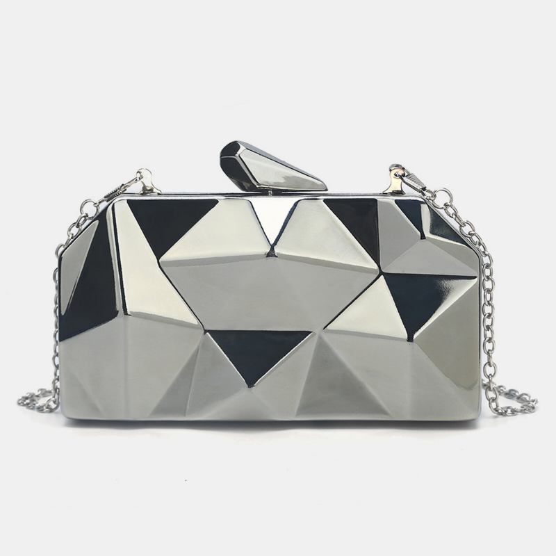 Dame Dacron Stof Elegant Fest Clutch Taske Cabriolet Rem Formet Taske