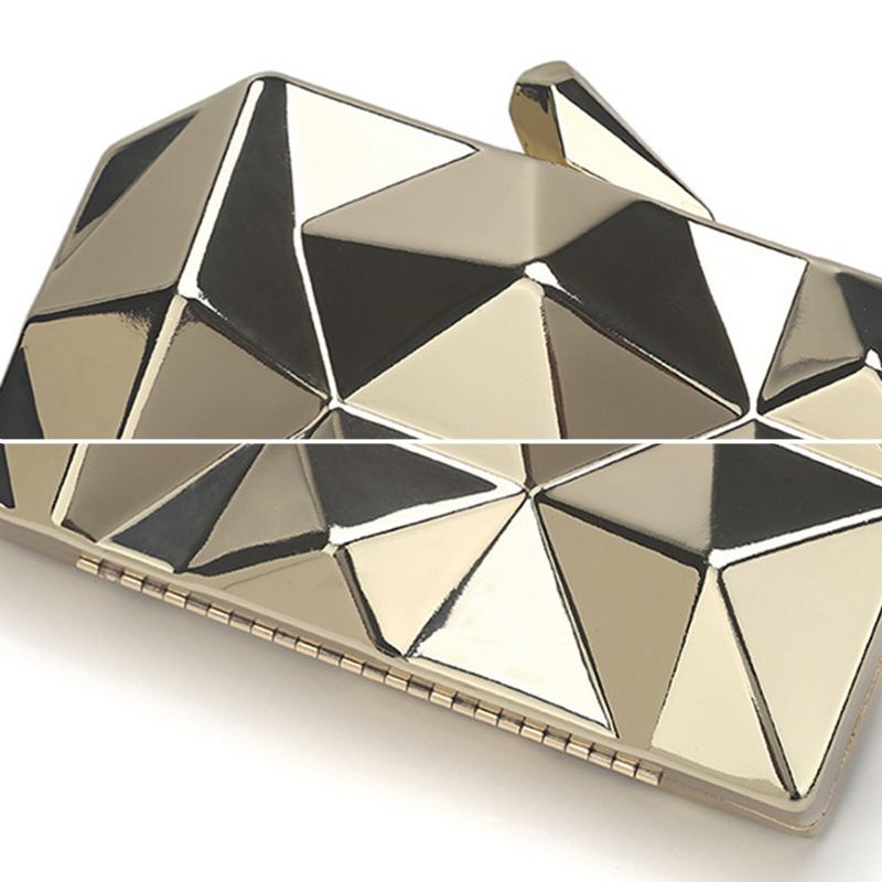 Dame Dacron Stof Elegant Fest Clutch Taske Cabriolet Rem Formet Taske