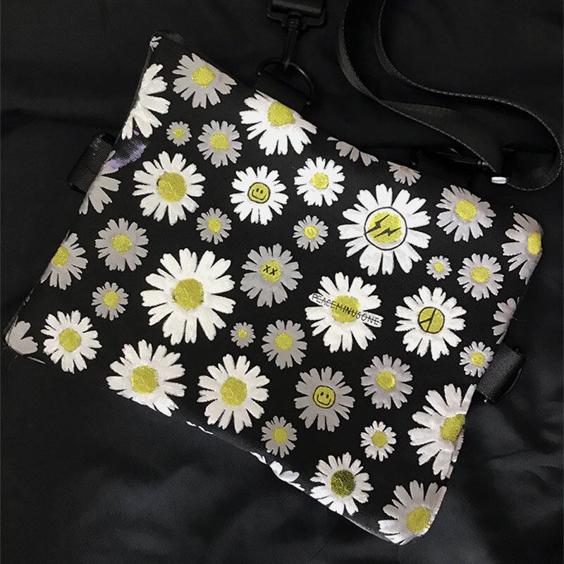 Dame Daisy Casual Flower Nylon Crossbody Taske Skuldertaske