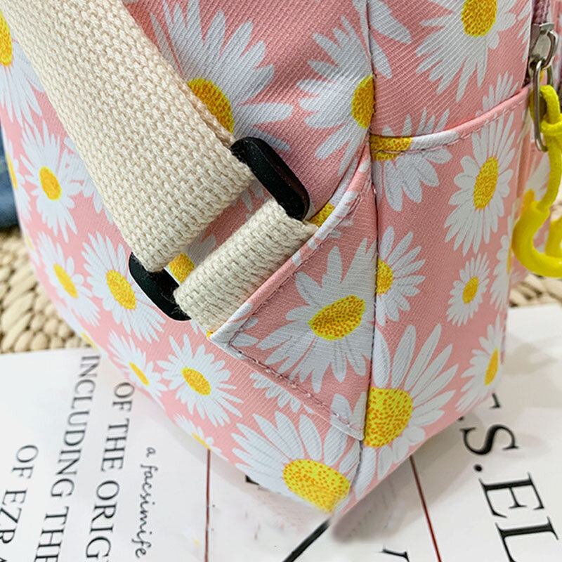 Dame Daisy Printet Casual Brysttaske Crossbody Taske