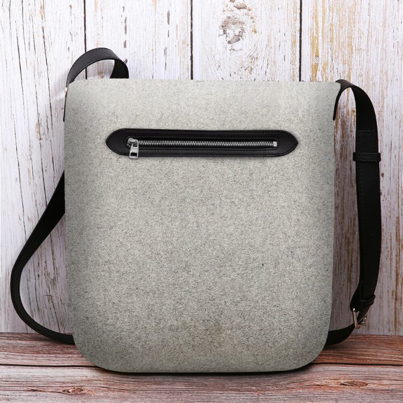 Dame Filt Dame Jul Huer Glas Cup Casual Outdoor Crossbody Taske Skuldertaske