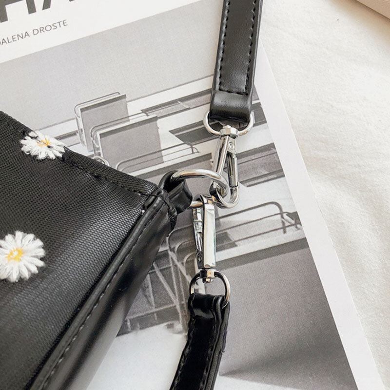 Dame Prikket Daisy Trykt Skuldertaske Crossbody Taske