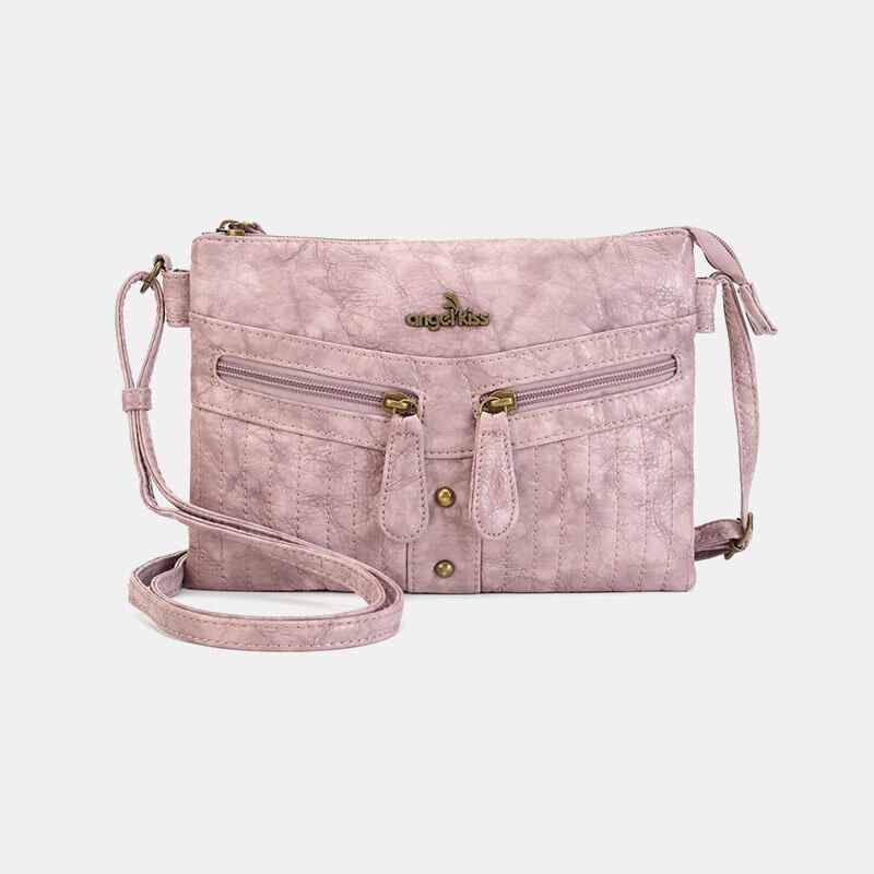 Damer Vandtæt Hardware Multi-pocket Anti-tyveri Crossbody Taske Skuldertaske