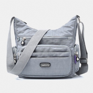 Damer Vandtæt Multi-pocket Solid Casual Crossbody Taske Skuldertaske