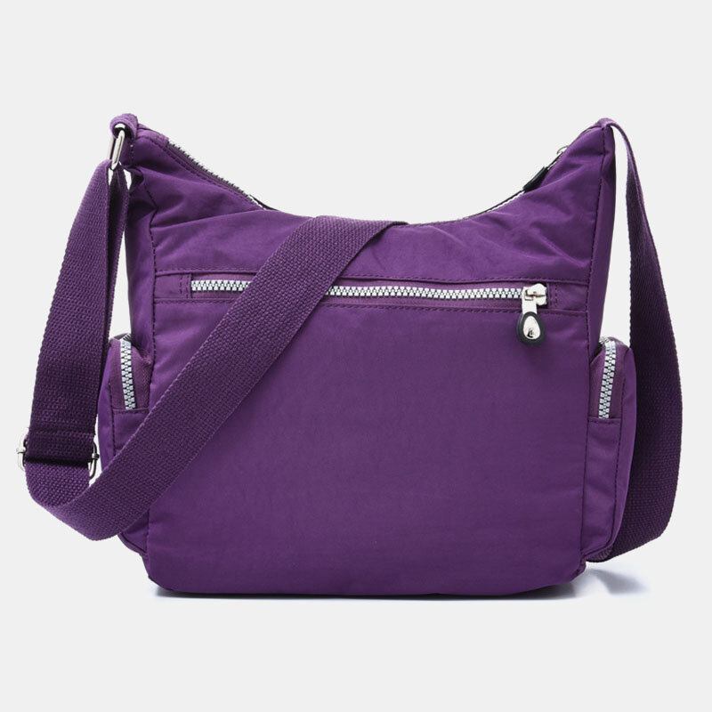 Damer Vandtæt Multi-pocket Solid Casual Crossbody Taske Skuldertaske