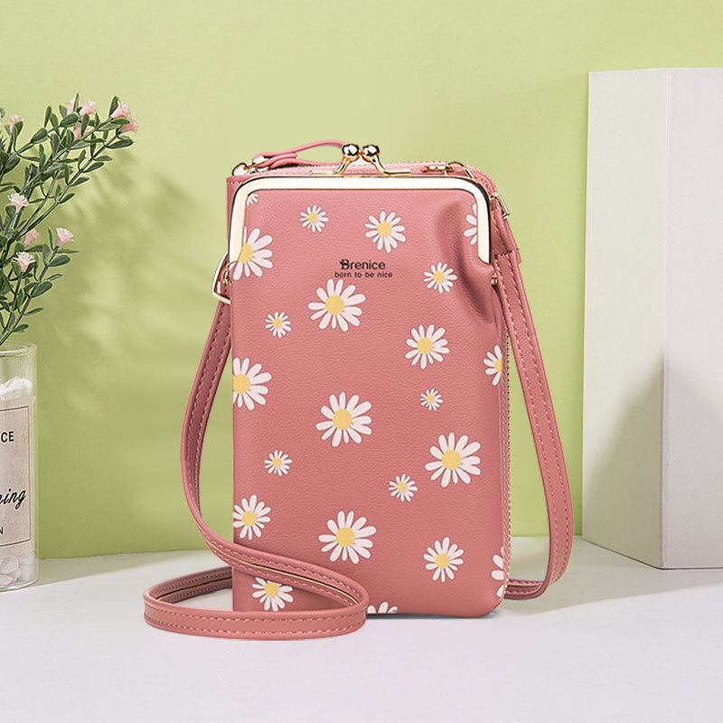 Kvinder 13 Kortpladser Telefontaske Daisy Crossbody Taske Skuldertaske