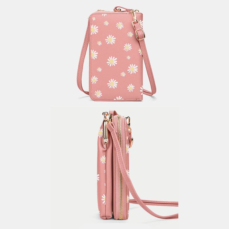 Kvinder 13 Kortpladser Telefontaske Daisy Crossbody Taske Skuldertaske