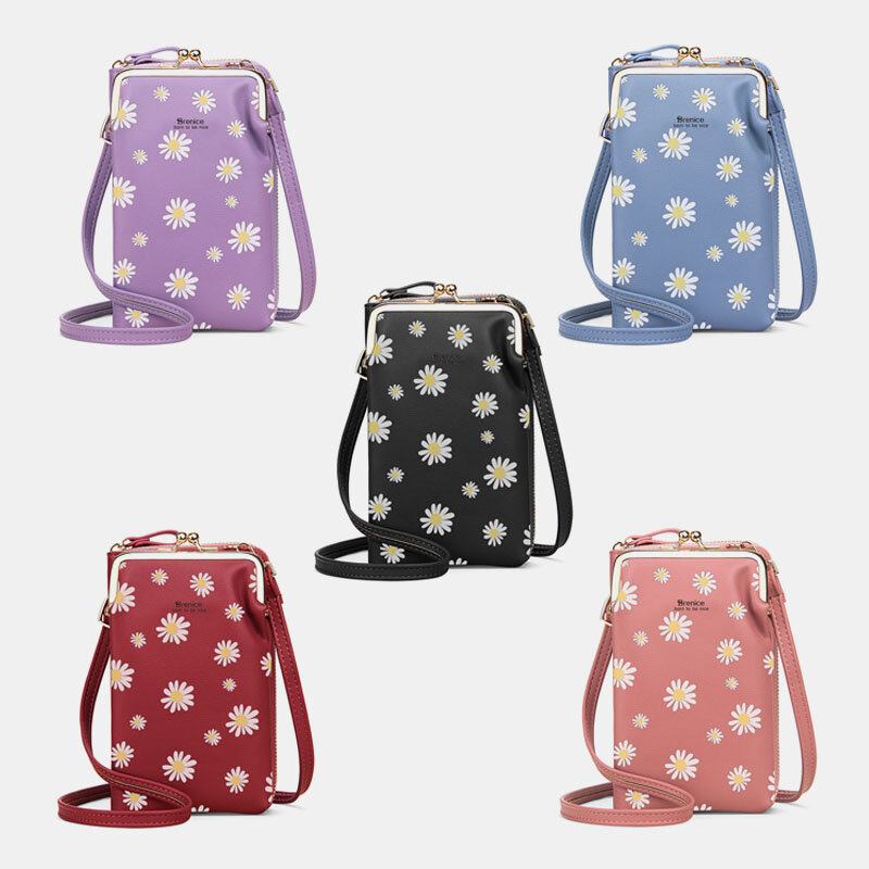 Kvinder 13 Kortpladser Telefontaske Daisy Crossbody Taske Skuldertaske