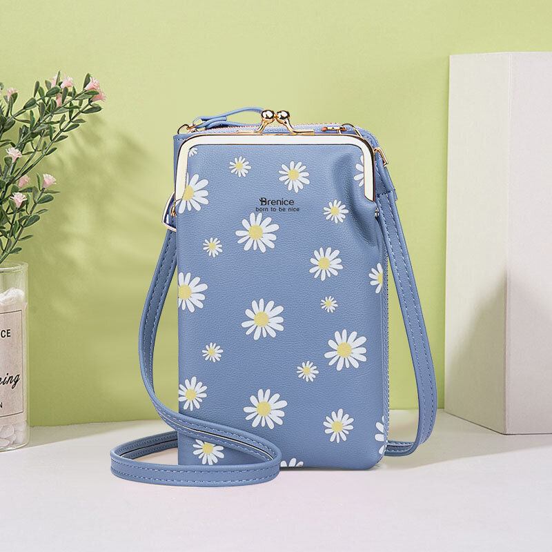 Kvinder 13 Kortpladser Telefontaske Daisy Crossbody Taske Skuldertaske