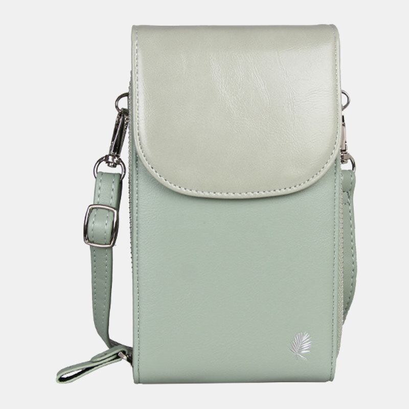 Kvinder 8 Kortpladser Telefontaske Solid Crossbody-taske Skuldertaske