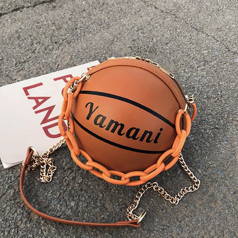 Kvinder Basketball Fodbold Kæder Håndtaske Crossbody Taske Skuldertaske