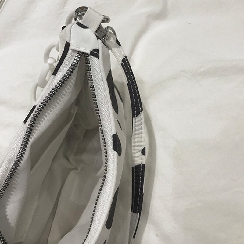 Kvinder Mælkemønster Kæde Skulder Crossbody Taske